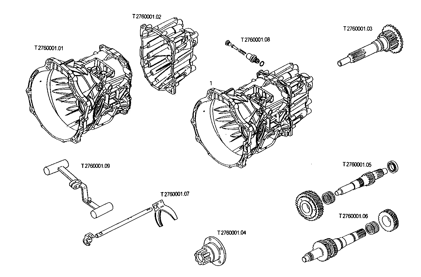TRANSMISSION - 8140SRC36.10A003 8140SRC36 parts diagram