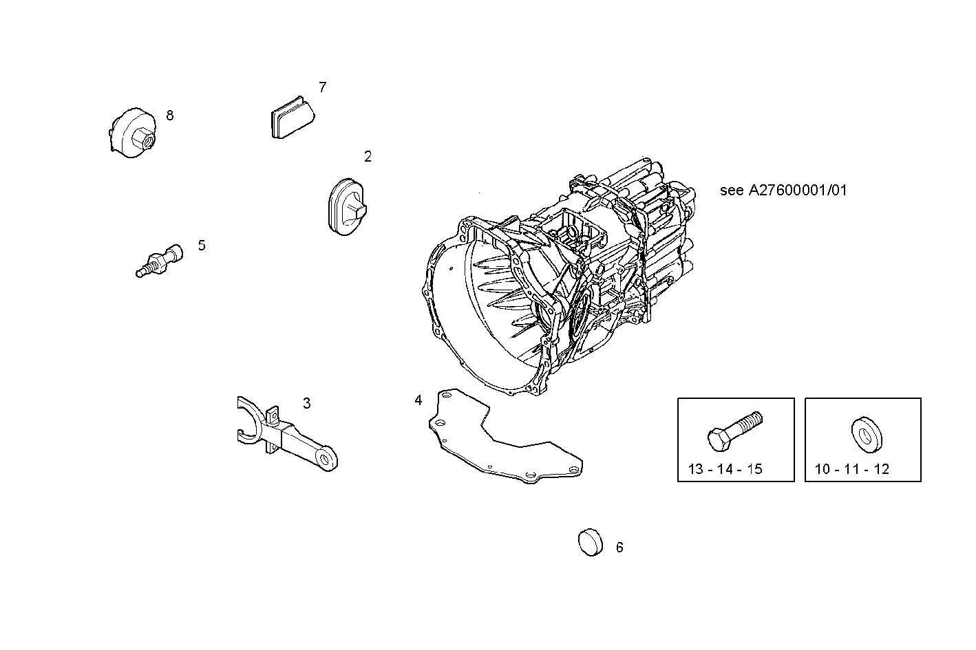 TRANSMISSION - 8140SRC30.00 8140SRC30 parts diagram