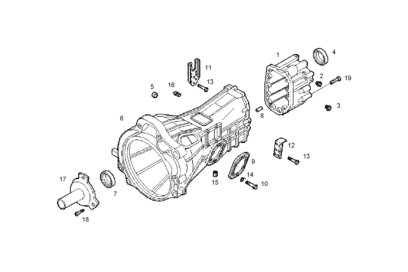 TRANSMISSION - S23ENSC20.10A005 SOFIM HPI 2.3L - EURO 3 parts diagram
