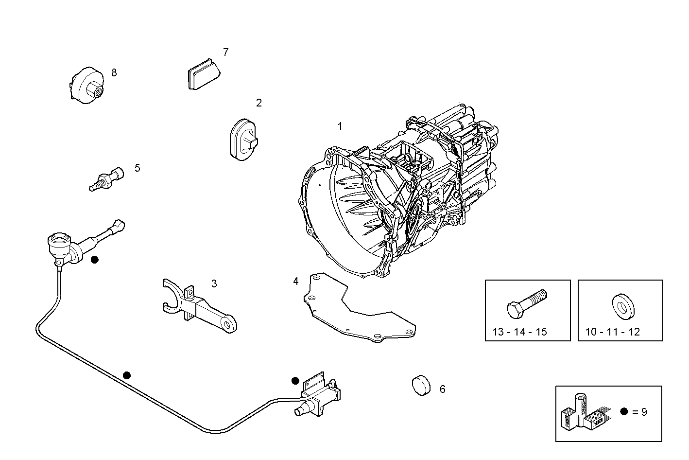 TRANSMISSION - 8140SRC30.40A001 8140SRC30 parts diagram