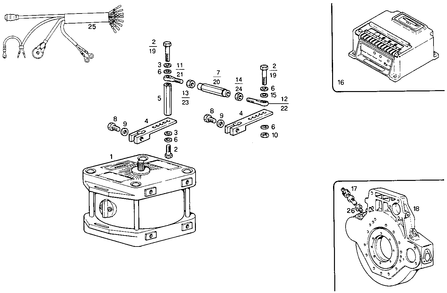 ELECTRONIC GOVERNOR WOODWARD - 8210SRi25.00 8210SRi25 parts diagram