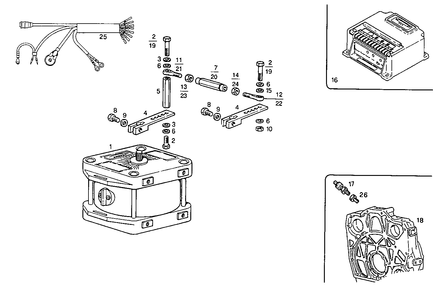 ELECTRONIC GOVERNOR WOODWARD - 8281M32.30 8281M32 parts diagram