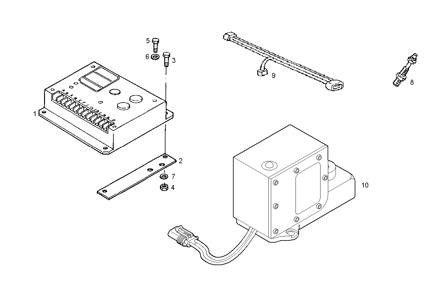 ELECTRONIC SPEED GOVERNOR - N45MNSE88.01 NEF 4 mechanic. parts diagram