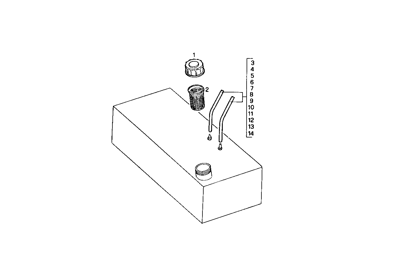 FUEL TANK - GS8061i25.05 GS8061i25 parts diagram