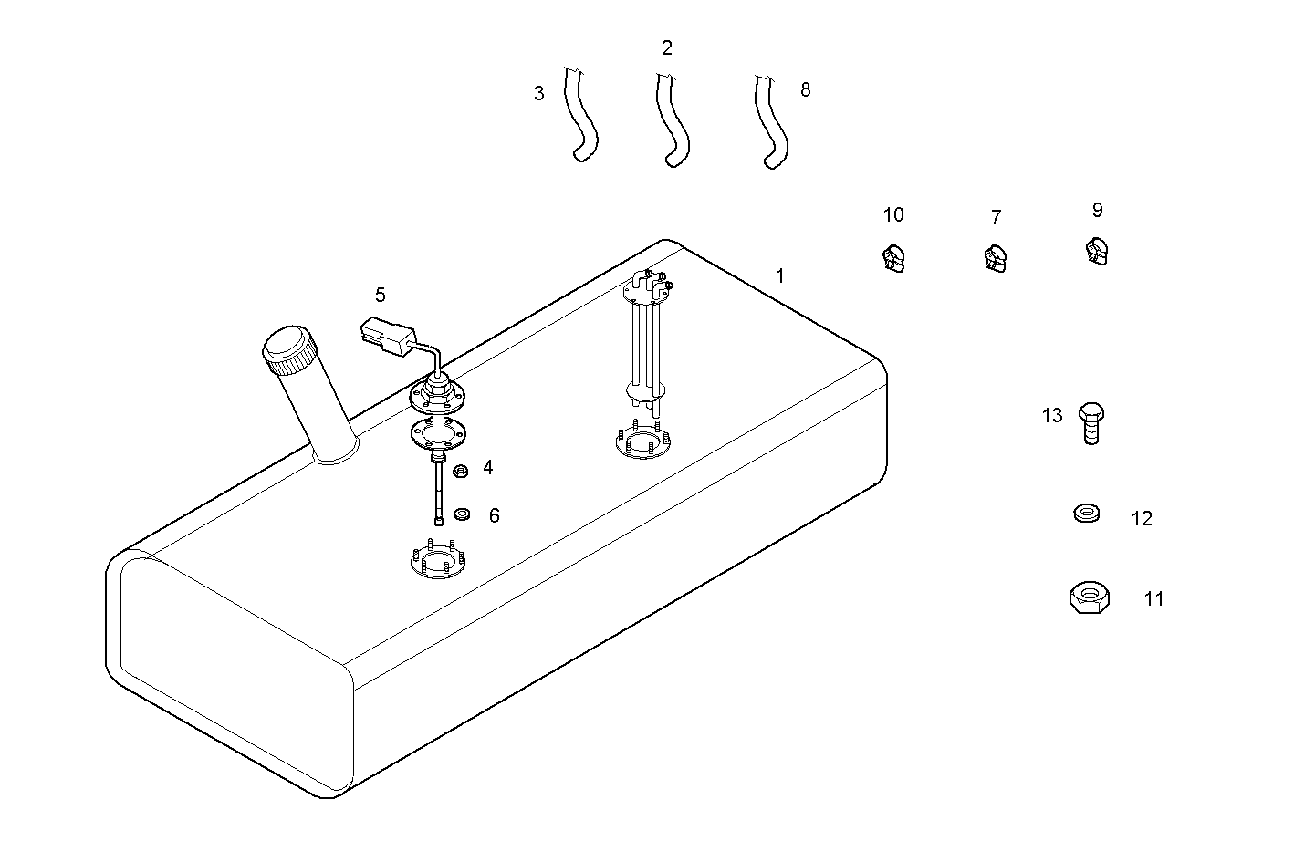 FUEL TANK - PU8361SRE10.00A100 PU8361SRE10 parts diagram