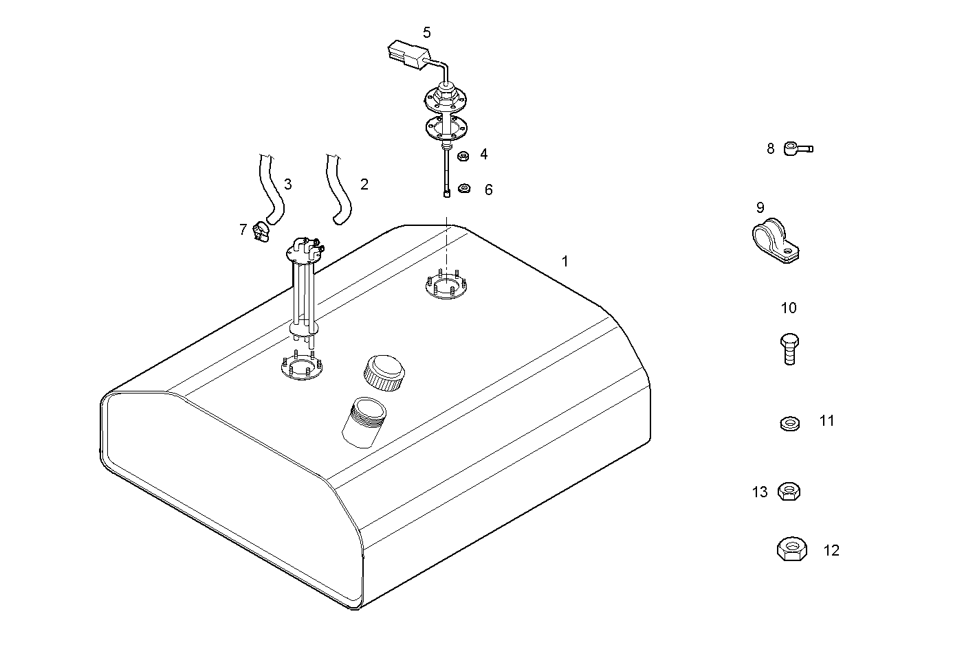FUEL TANK - PU8210I03.00A102 PU8210I03 parts diagram