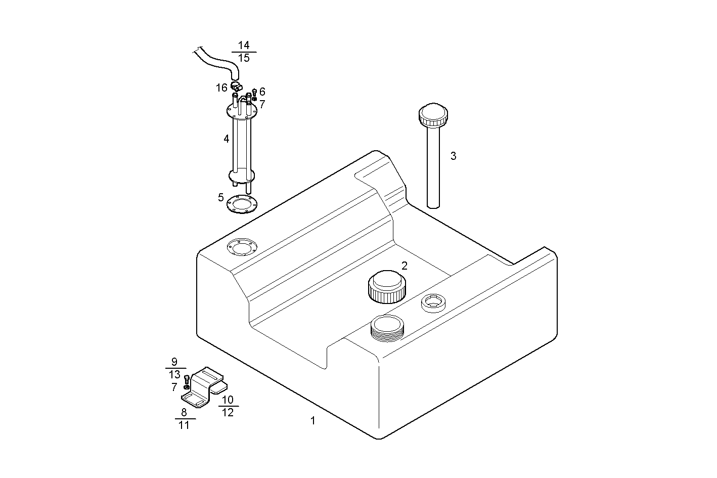 FUEL TANK - GE8031i06.05N920 GE8031i06 parts diagram