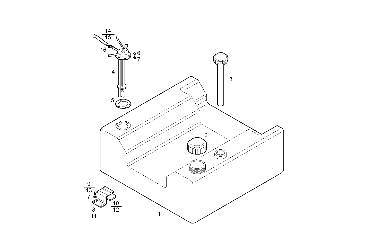 FUEL TANK - GE8031i06.05N921 GE8031i06 parts diagram