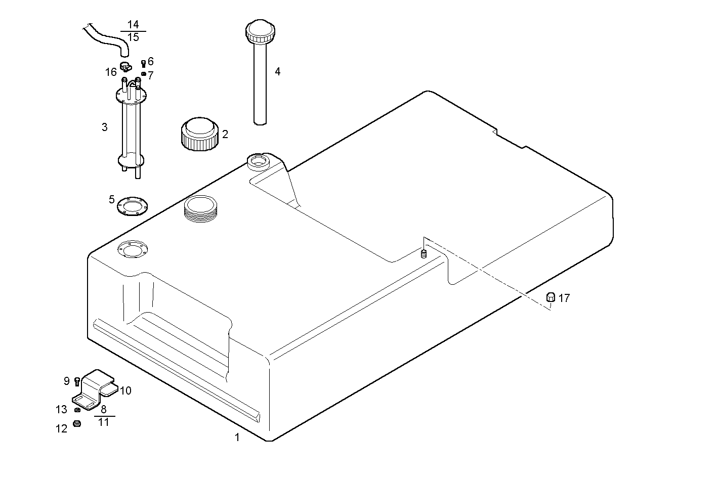 FUEL TANK - 8061Si06.05 8061Si06 parts diagram