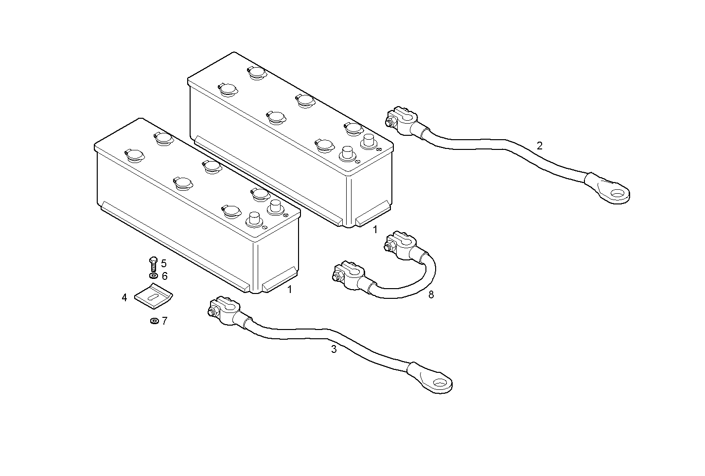 STARTING BATTERY 24V - PU8281SI10.00A103 PU8281SI10 parts diagram