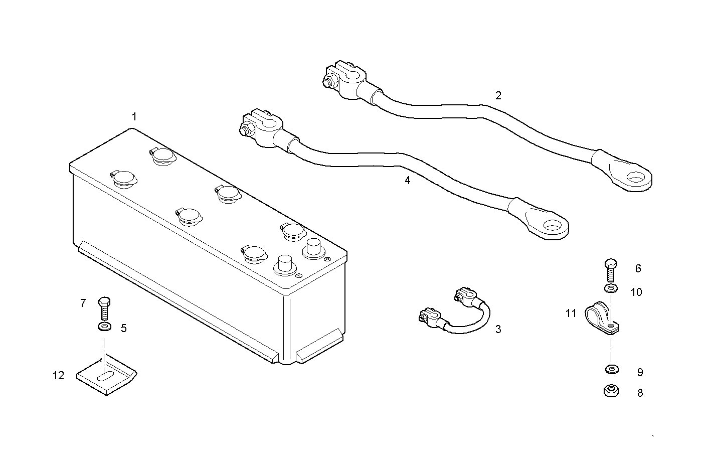 STARTING BATTERY 24V - GE8361SRi26.07R970 GE8361SRi26 parts diagram