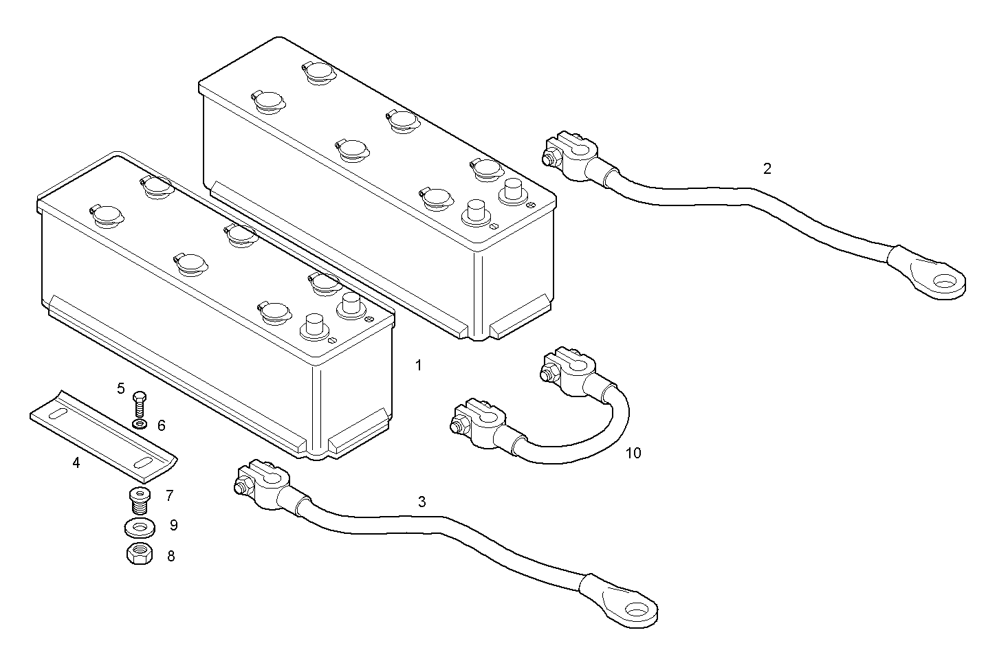 STARTING BATTERY 24V - 8061i06.05 8061i06 parts diagram