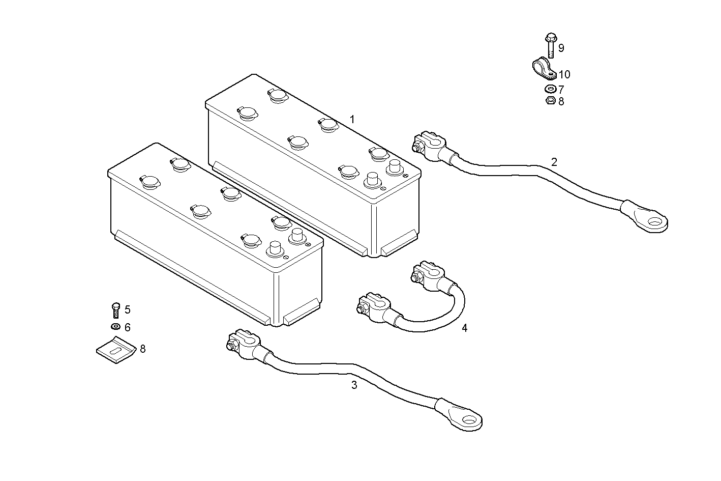 STARTER BATTERY - C13ENTI20.00A100 CURSOR 13 - TIER 2 parts diagram