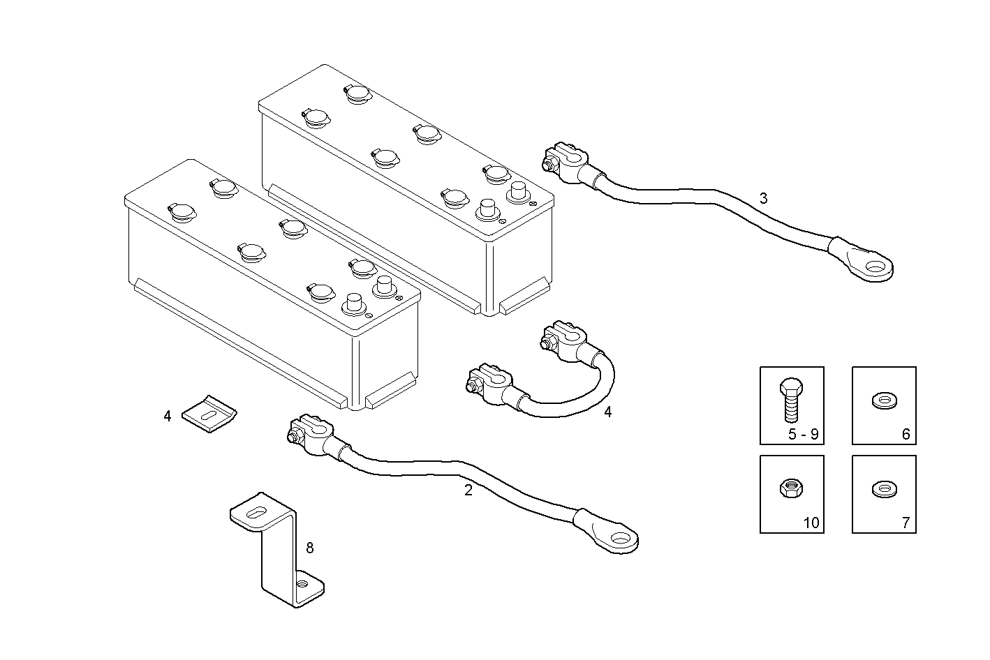 STARTER BATTERY - C87ENTX60.00 CURSOR 9 - TIER 3 parts diagram