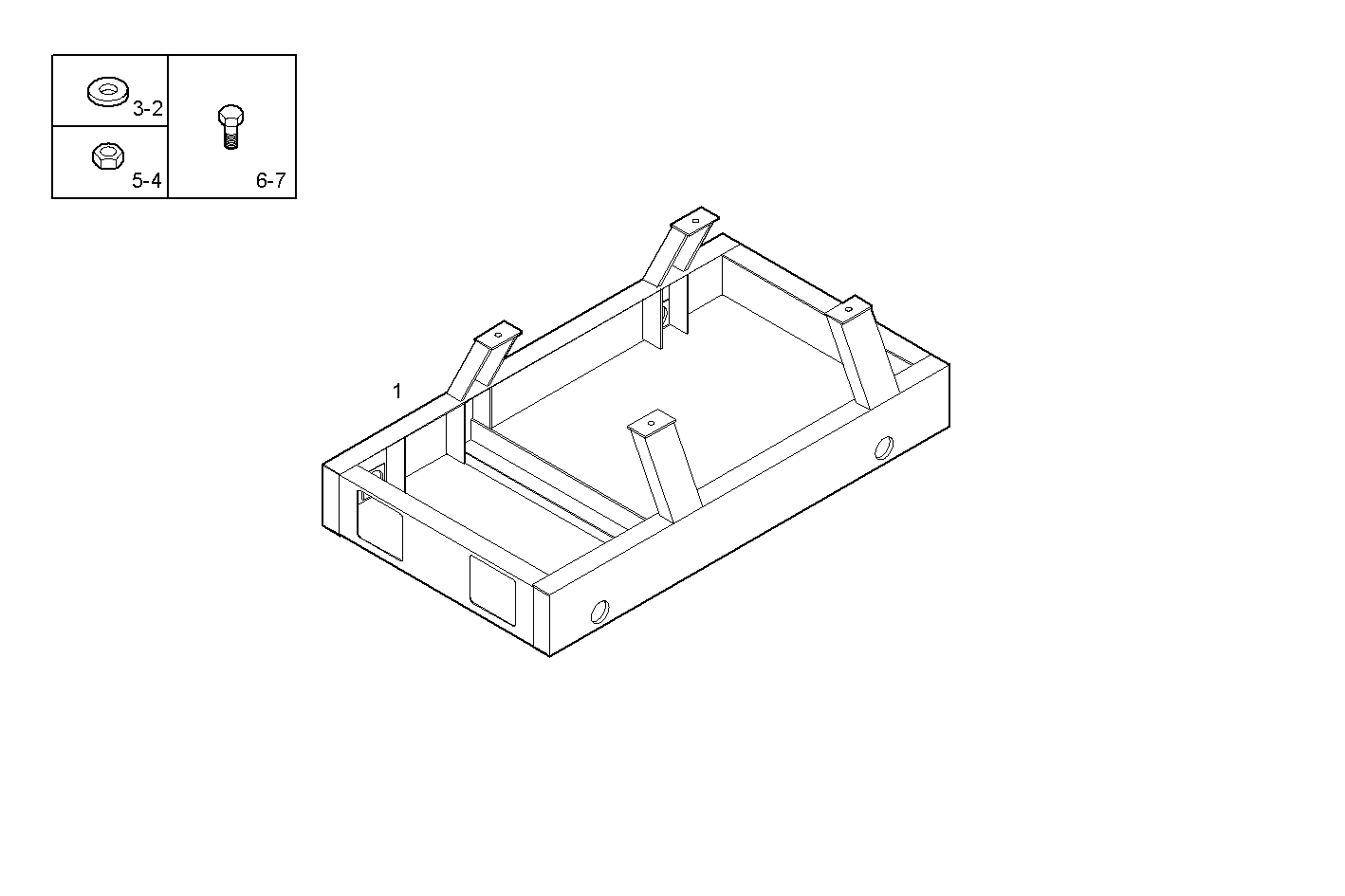SUBBASE - PUC78ENTD20.00A100 CURSOR 8 - TIER 2 parts diagram