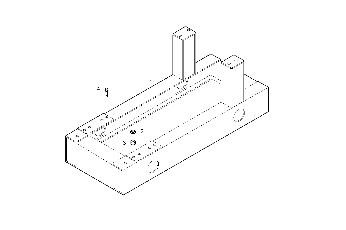 SUBBASE FOR GENERATOR UNIT - GE8065M12.01A63S GE8065M12 parts diagram