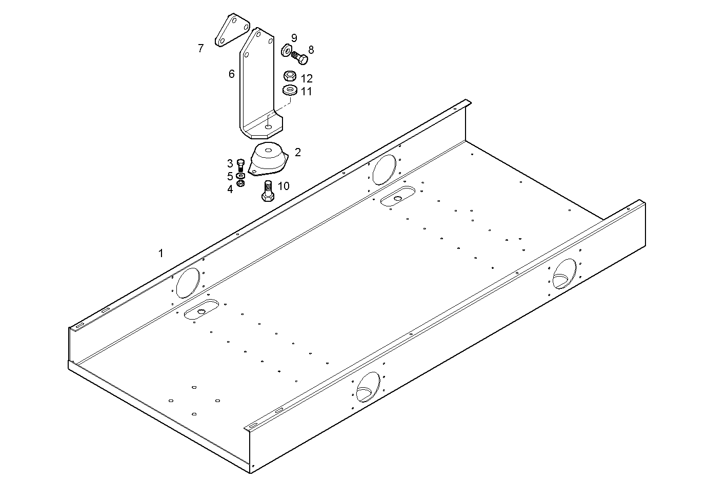 SUBBASE FOR GENERATOR UNIT - GE8031i06.05R921 GE8031i06 parts diagram