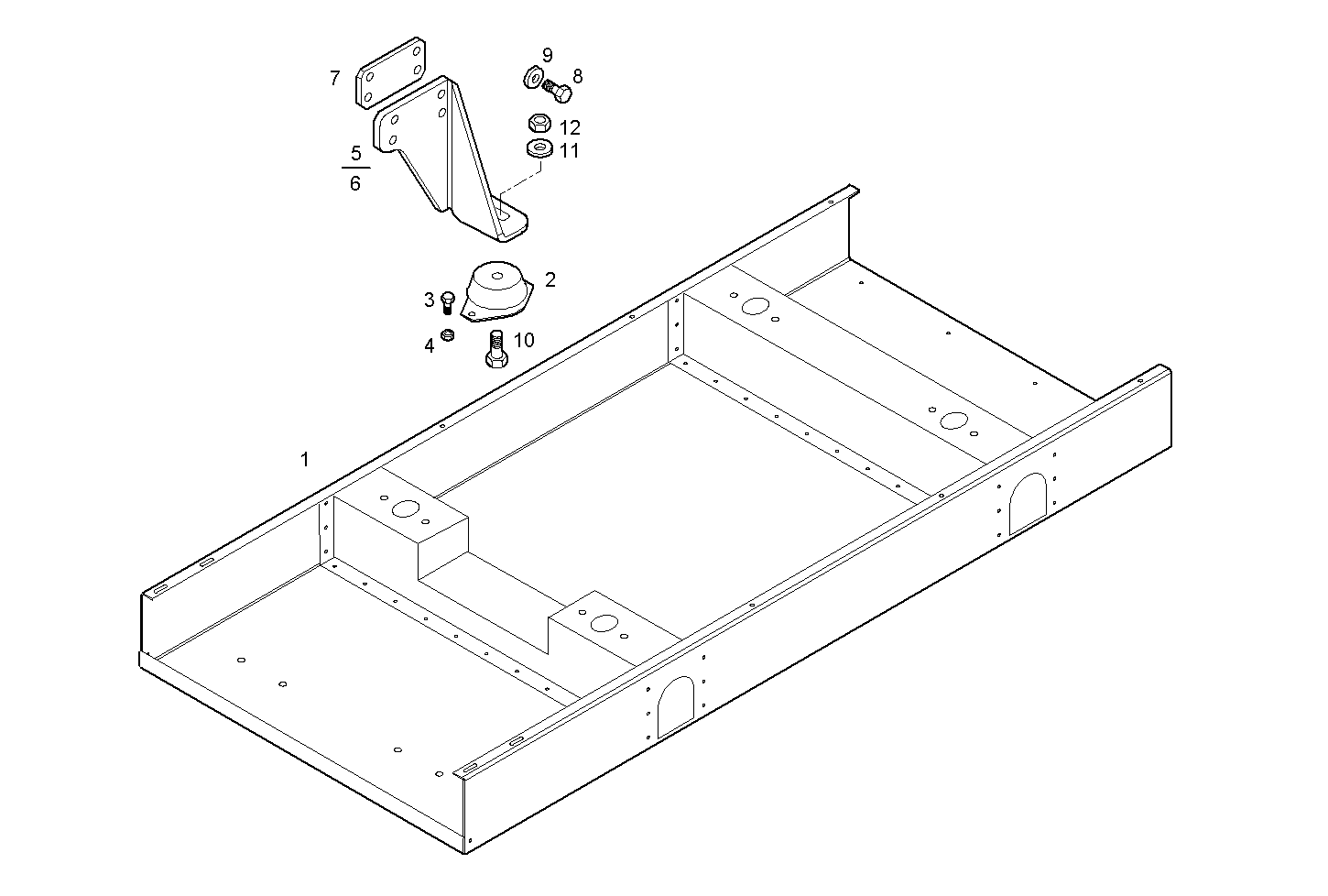 SUBBASE FOR GENERATOR UNIT - 8061Si07.05 8061SI07 parts diagram