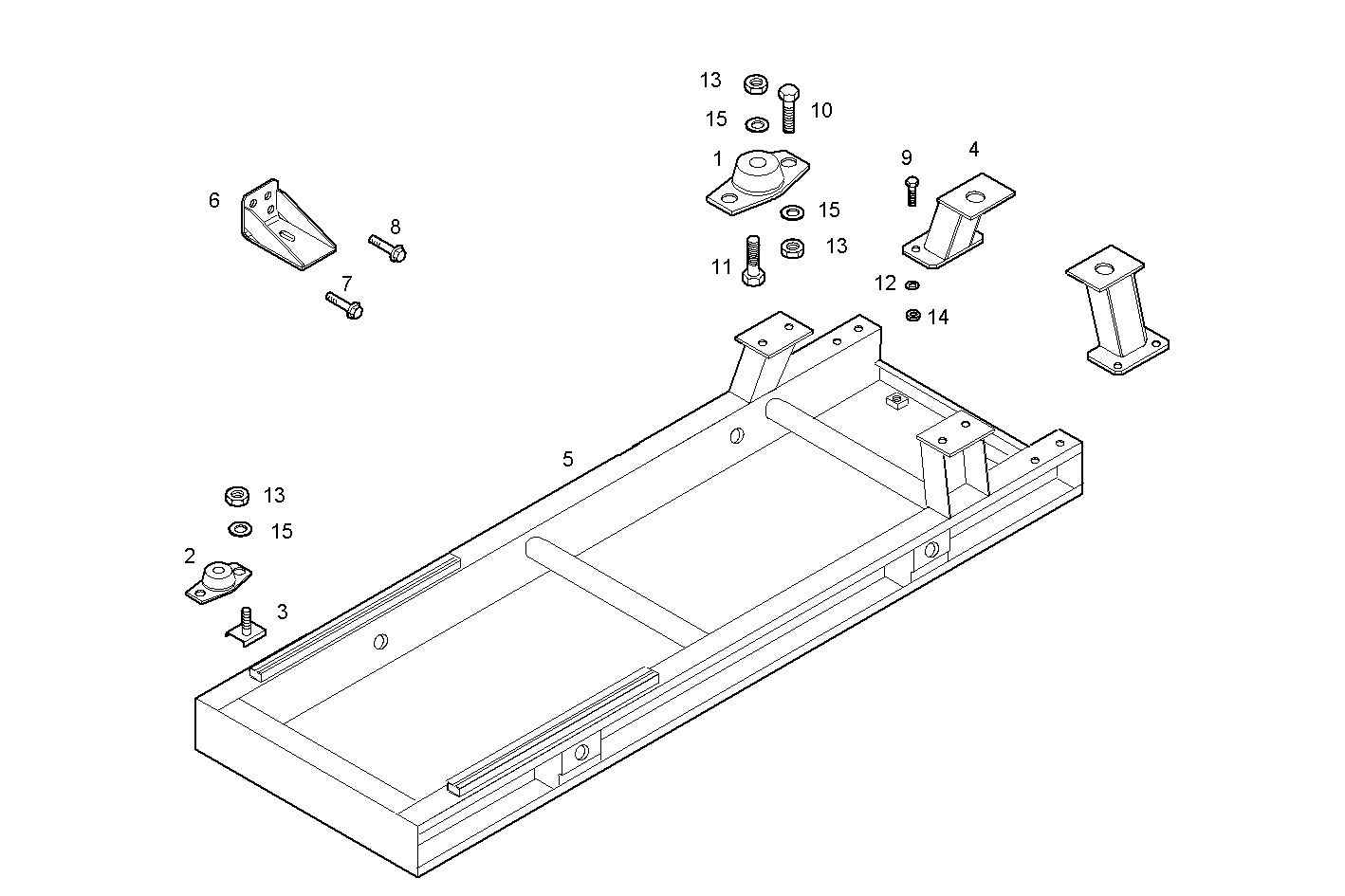 SUBBASE FOR GENERATOR UNIT - GE8361SRi26.07R970 GE8361SRi26 parts diagram