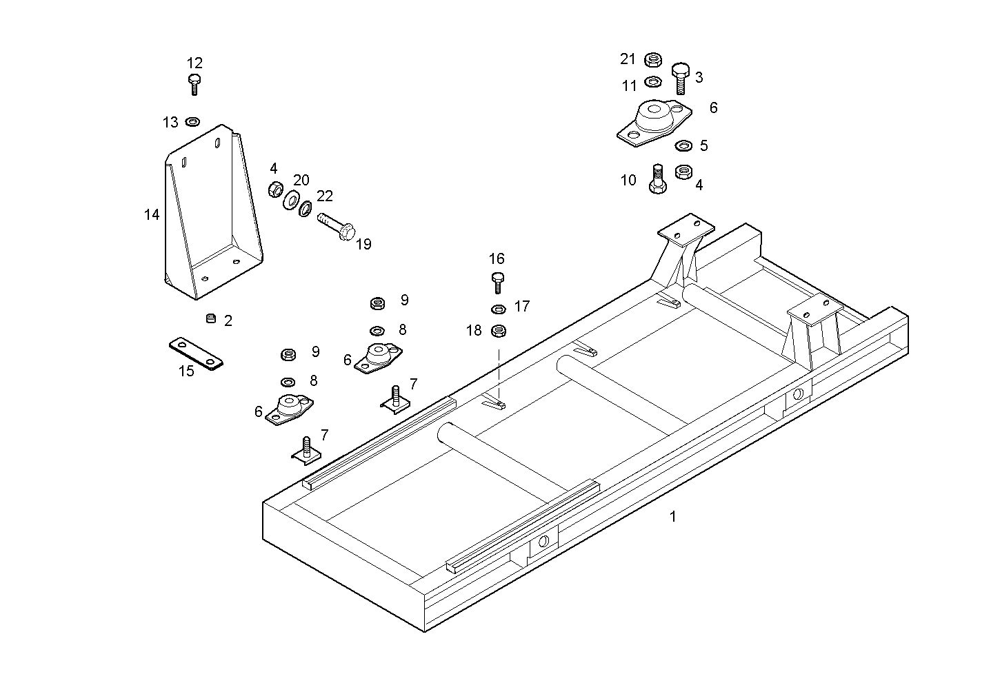 SUBBASE FOR GENERATOR UNIT - 8210SRi26.03 8210SRi26 parts diagram