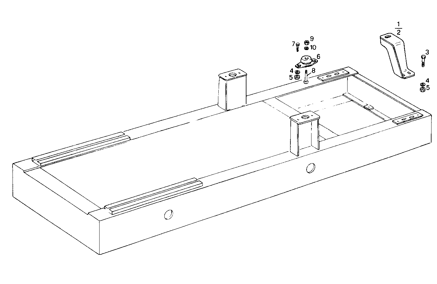 SUBBASE FOR GENERATOR UNIT - GE8041i06.55A905 GE8041i06 parts diagram