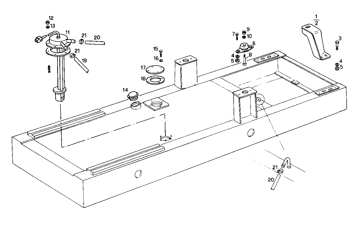 SUBBASE FOR GENERATOR UNIT - GE8041i06.55A905 GE8041i06 parts diagram