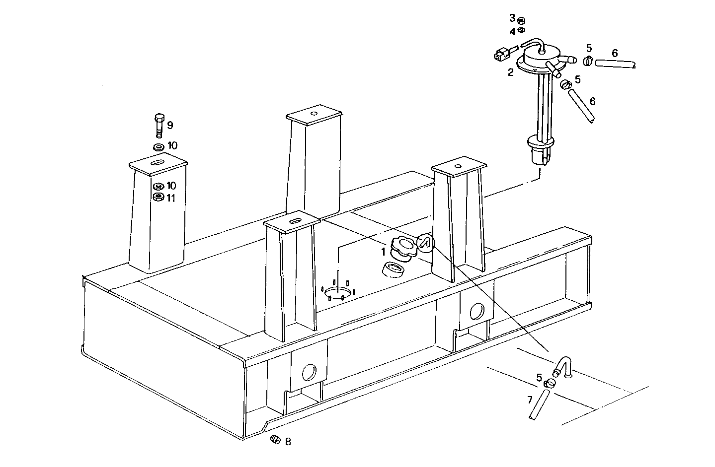 SUBBASE FOR ENGINE CLUTCH - 8065SE00.00 8065SE00 parts diagram