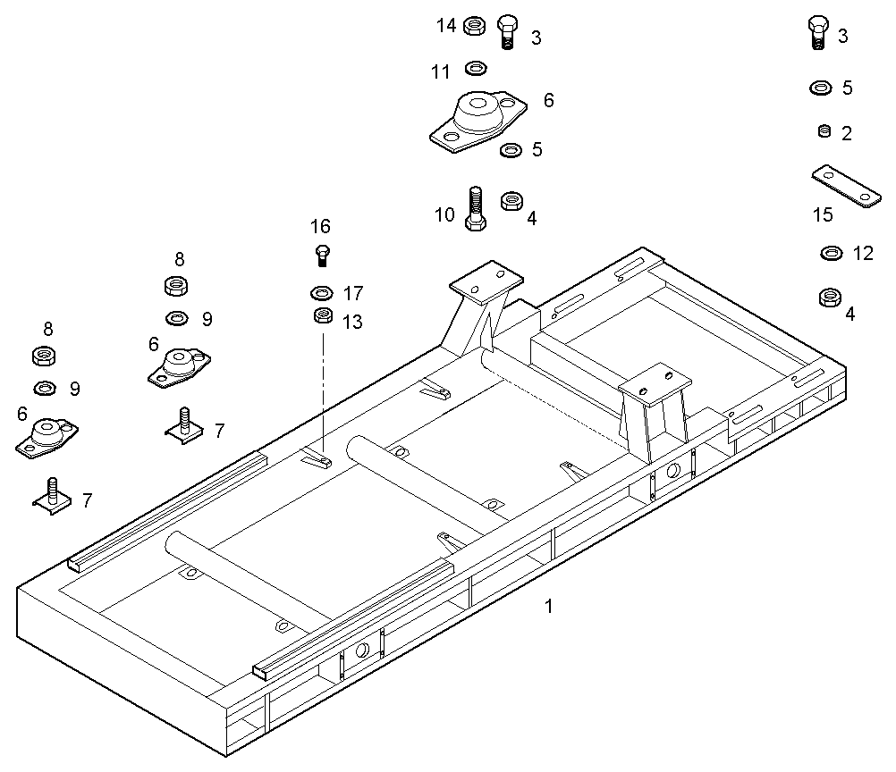SUBBASE FOR GENERATOR UNIT - GE8281SRi26.02N970 GE8281SRi26 parts diagram