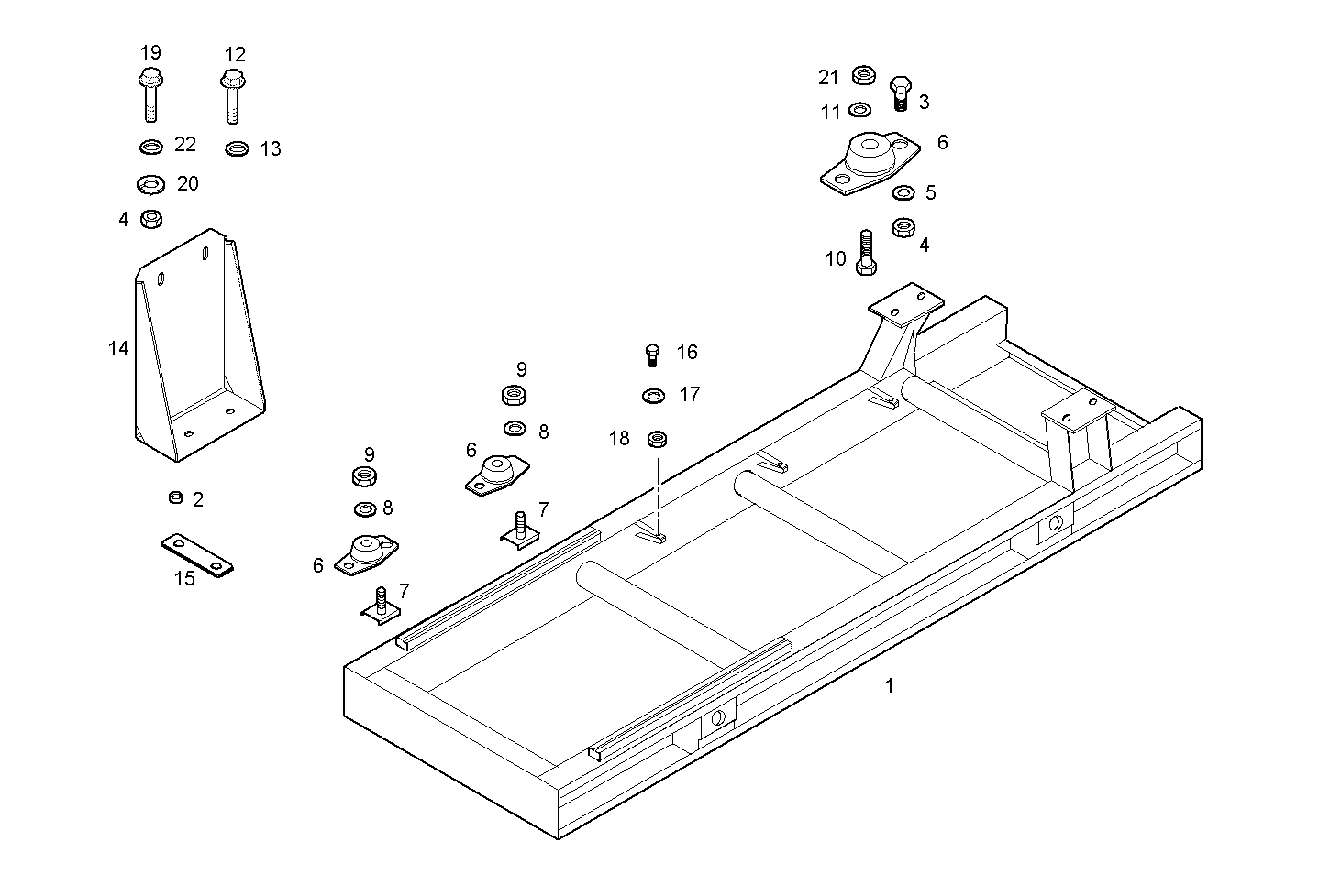 SUBBASE FOR GENERATOR UNIT - 8210SRi26.03 8210SRi26 parts diagram