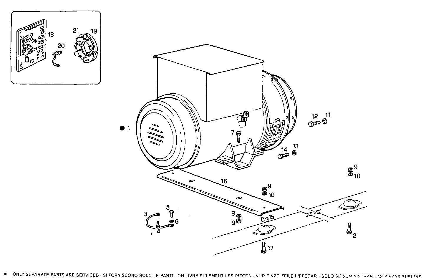 20-24KVA 50-60HZ - GE8031i05.05A900 GE8031i05 parts diagram