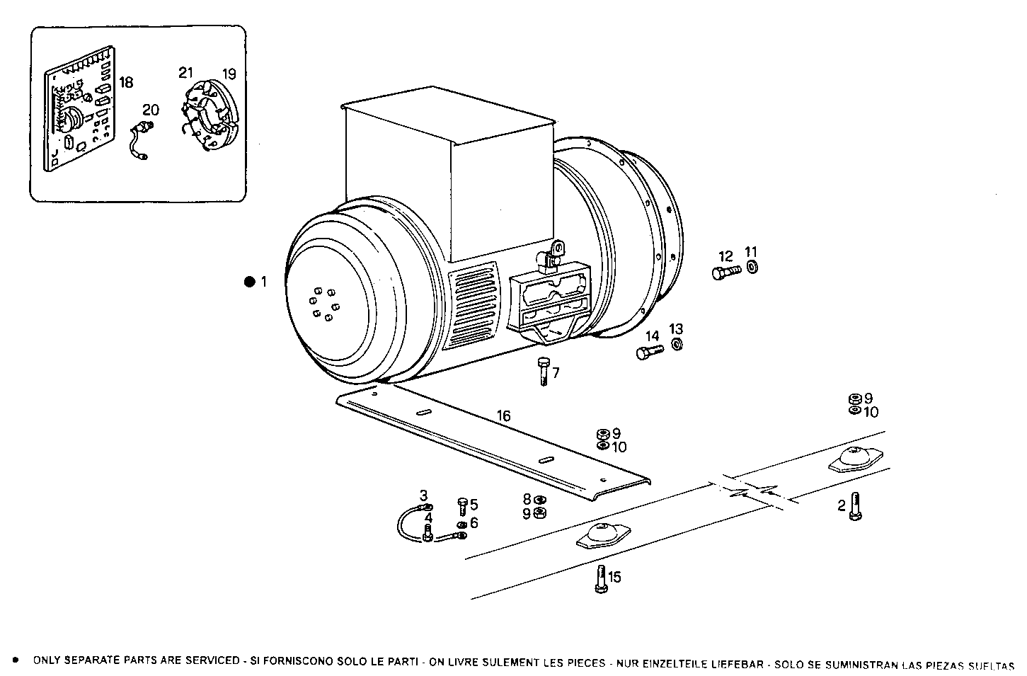 30-35KVA 50-60Hz - GE8031i05.05A905 GE8031i05 parts diagram