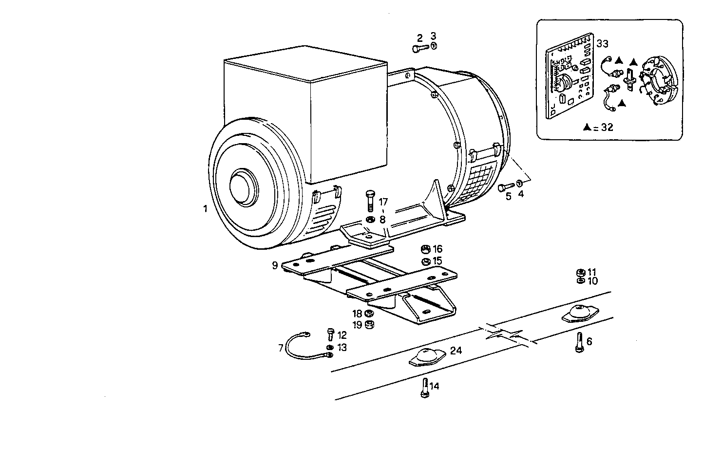 170KVA 60HZ - GE8361SRi25.00A52S GE8361SRi25 parts diagram