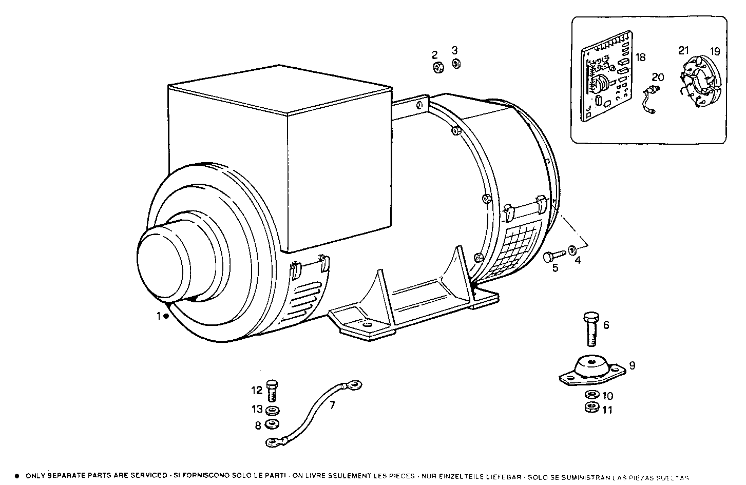 250-265KVA 50-60HZ - GE8210SRi25.00A955 GE8210SRI25 parts diagram