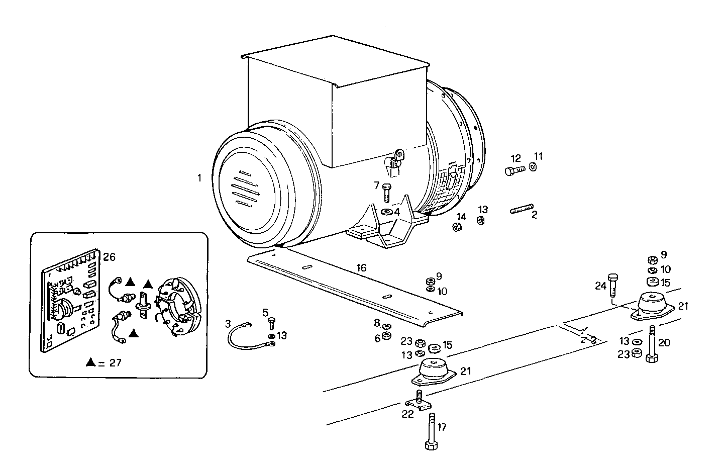 20-24KVA 50-60HZ - GE8031i05.05A906 GE8031i05 parts diagram