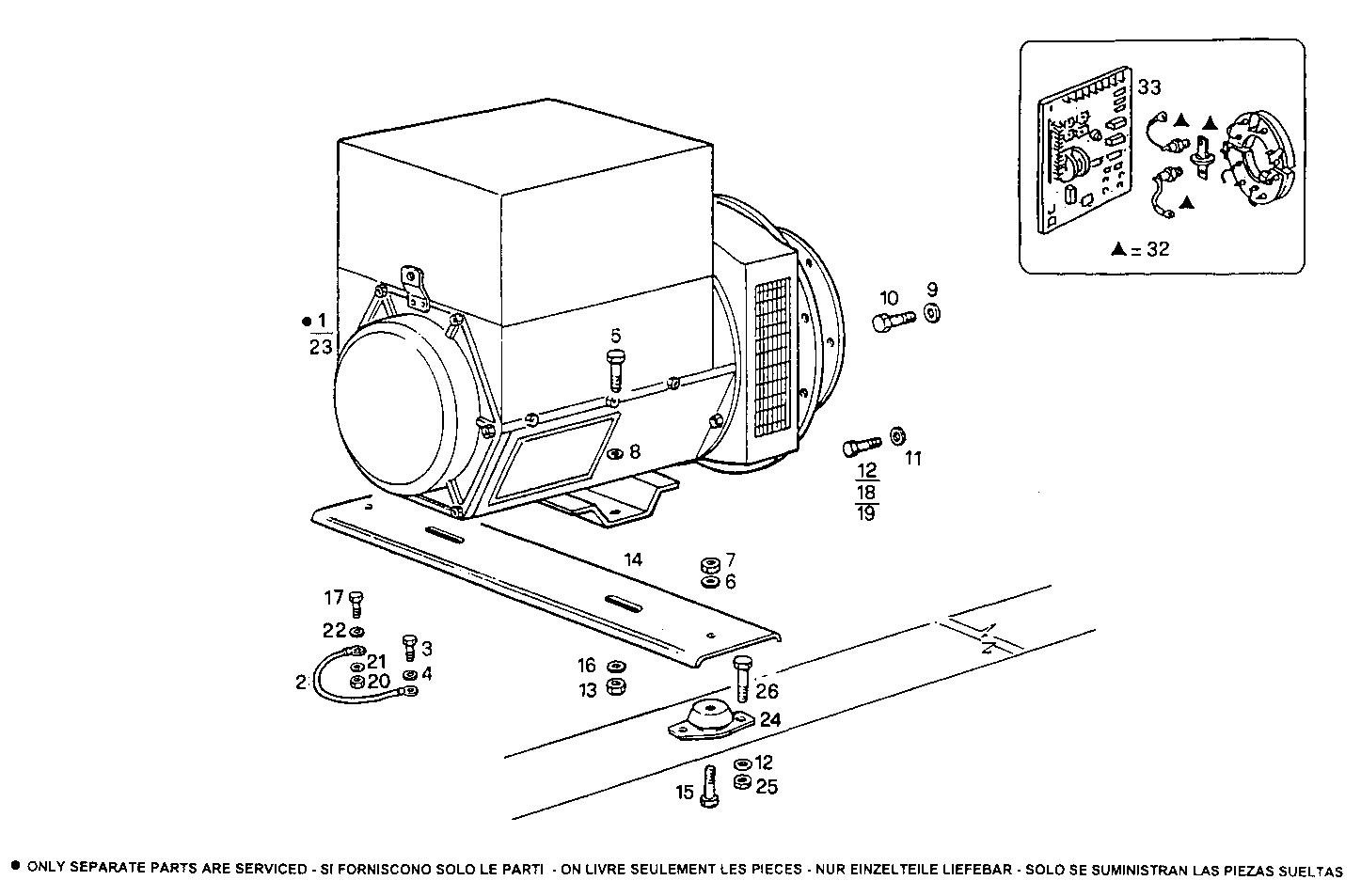 50-56KVA 50-60Hz - GE7450i15.05A905 GE7450i15 parts diagram