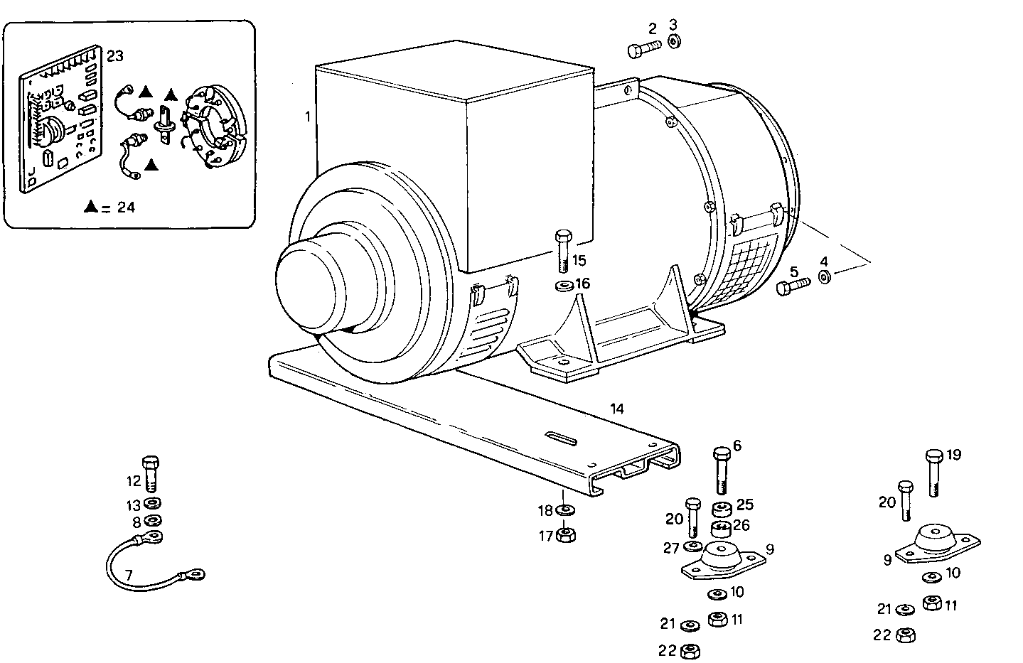 125-140KVA 50-60HZ - GE8210G75.10A70S GE8210G75 parts diagram