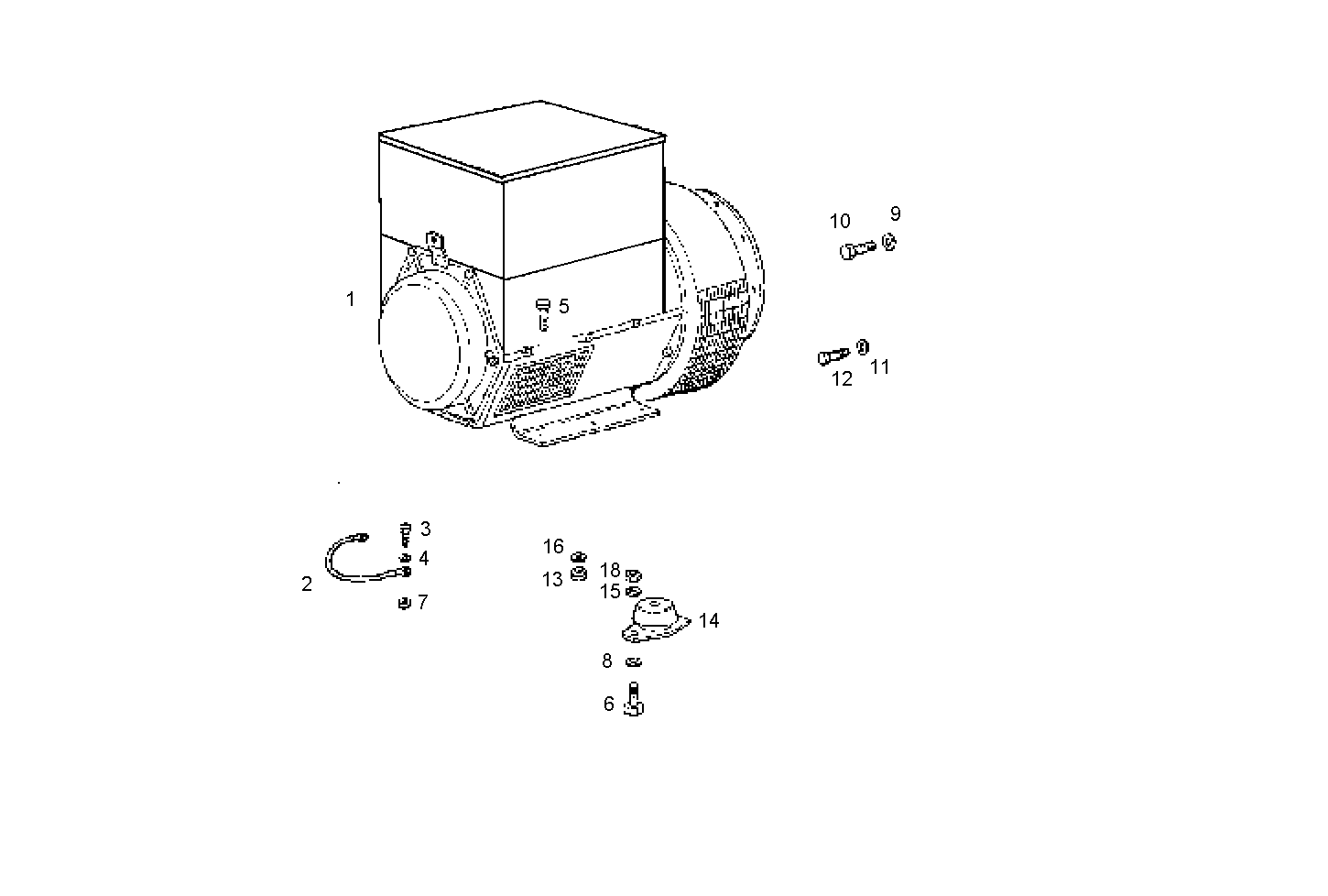 ELECTRIC MACHINE - 8061Si07.05 8061SI07 parts diagram