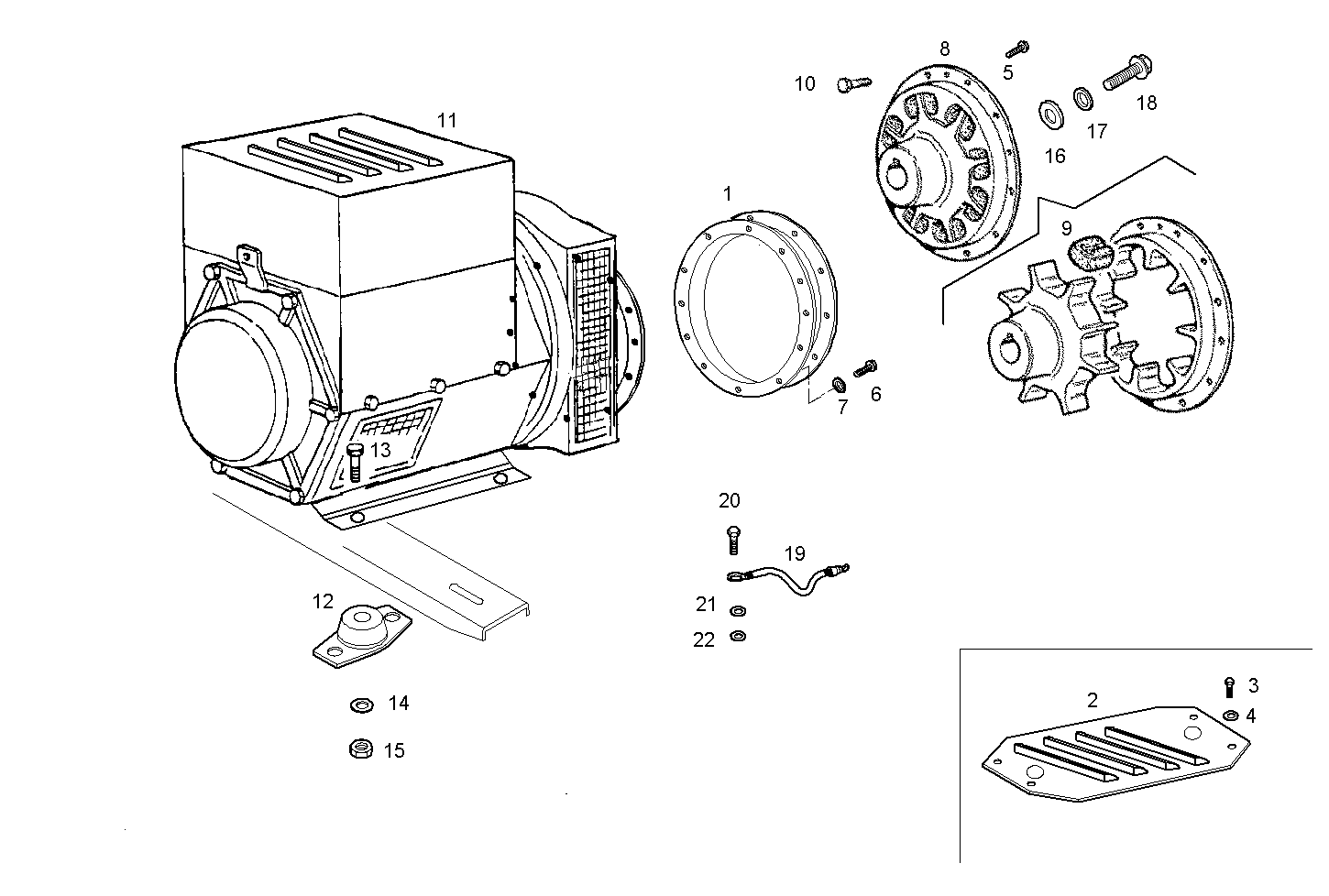 125KVA - GE8210M22.10A64S GE8210M22 parts diagram