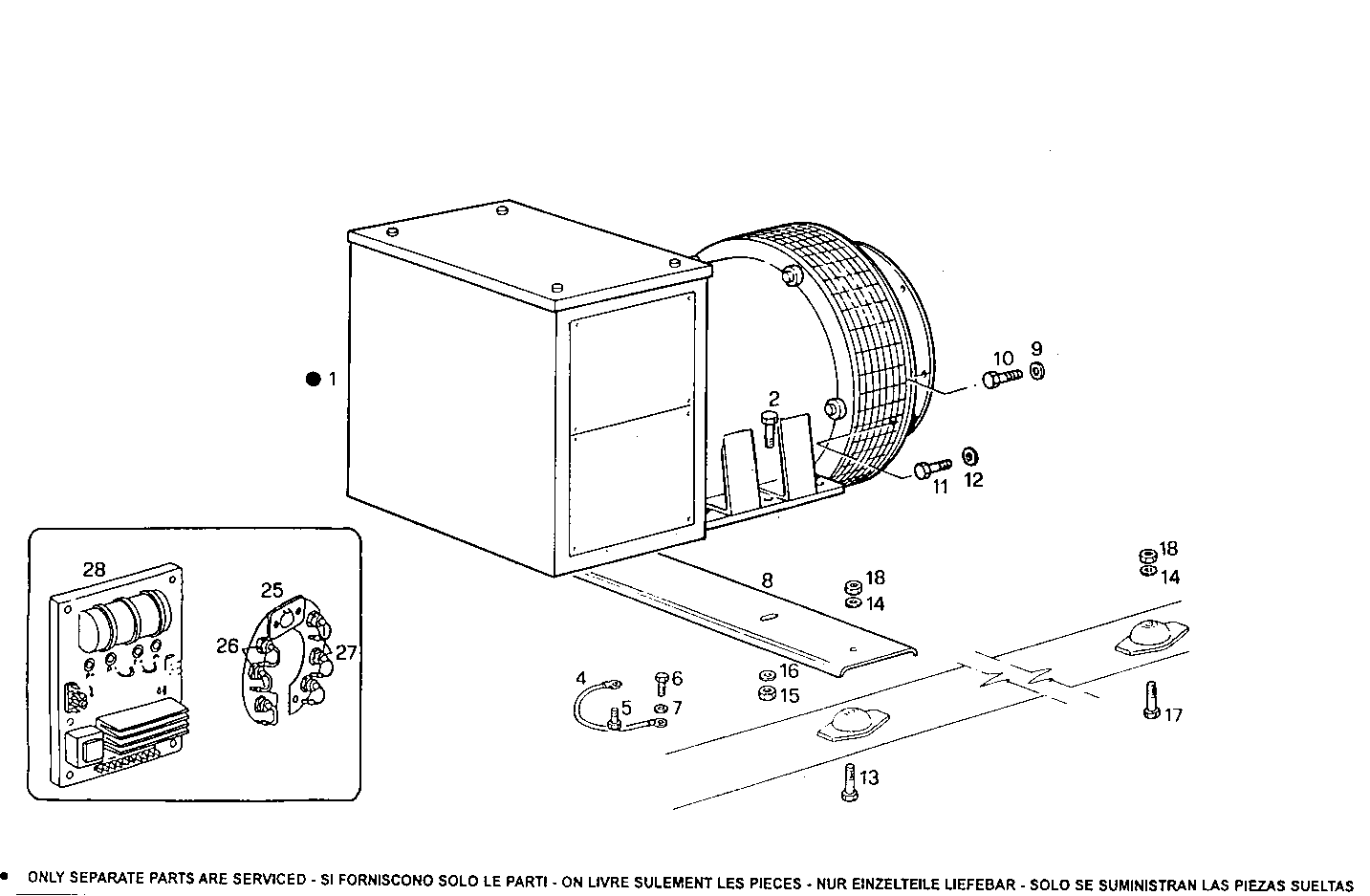 20-24KVA 50-60HZ - GE8031i05.05A906 GE8031i05 parts diagram