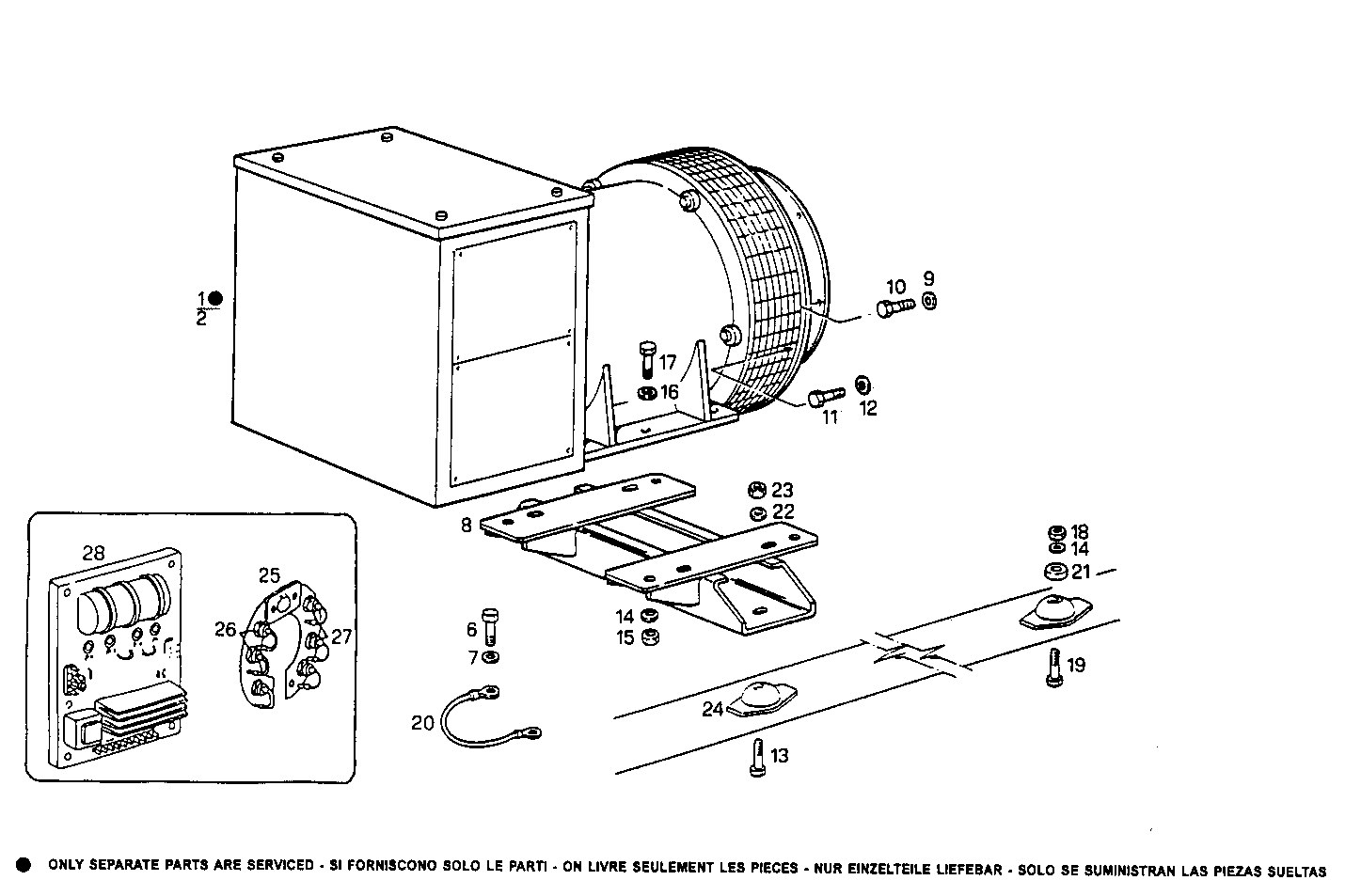 150KVA 50HZ - GE8361SRi25.00A50L GE8361SRi25 parts diagram