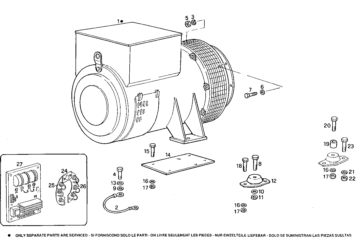 250-265KVA 50-60HZ - GE8210SRi25.00A955 GE8210SRI25 parts diagram