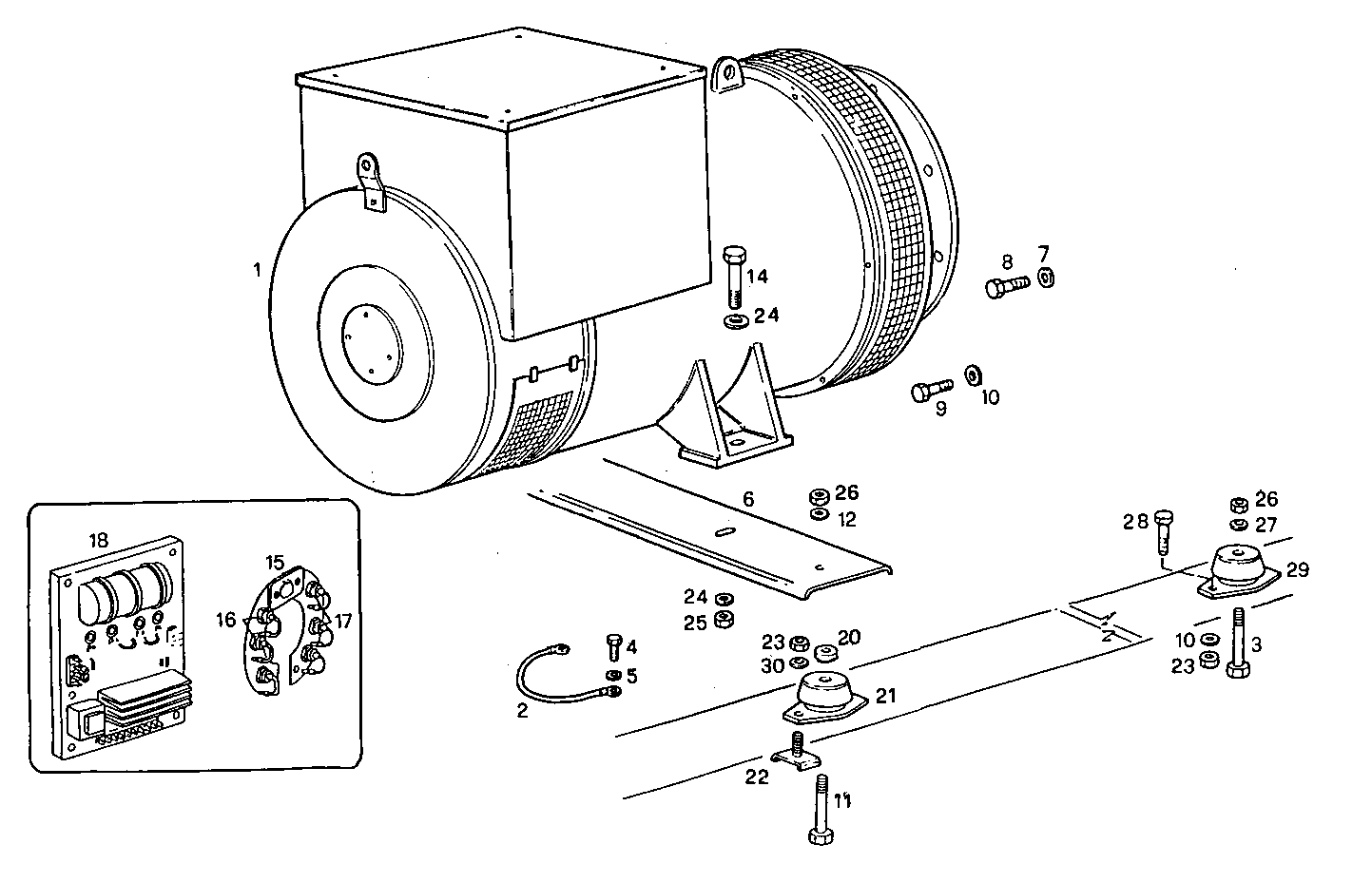 120KVA 50-60Hz - GE8061Si16.06A958 GE8061Si16 parts diagram