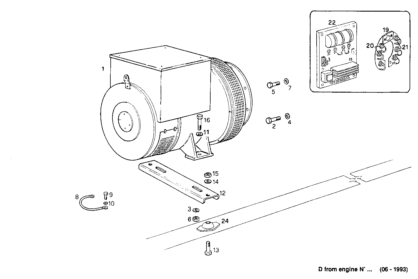 150-170KVA 50-60HZ - GE8361SRi25.06A905 GE8361SRi25 parts diagram