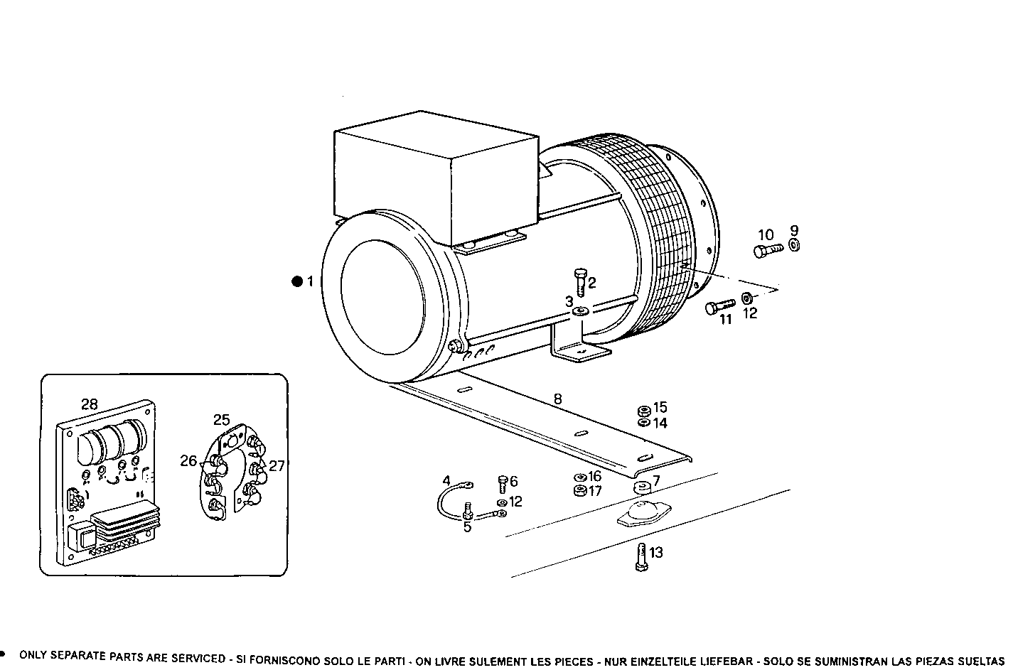 20-24KVA 50-60HZ - GE8031i05.05A900 GE8031i05 parts diagram