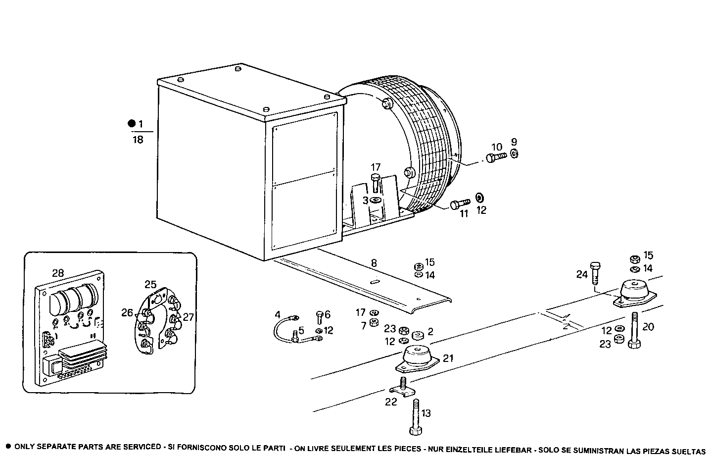 30-35KVA 50-60Hz - GE8031i05.05A955 GE8031i05 parts diagram