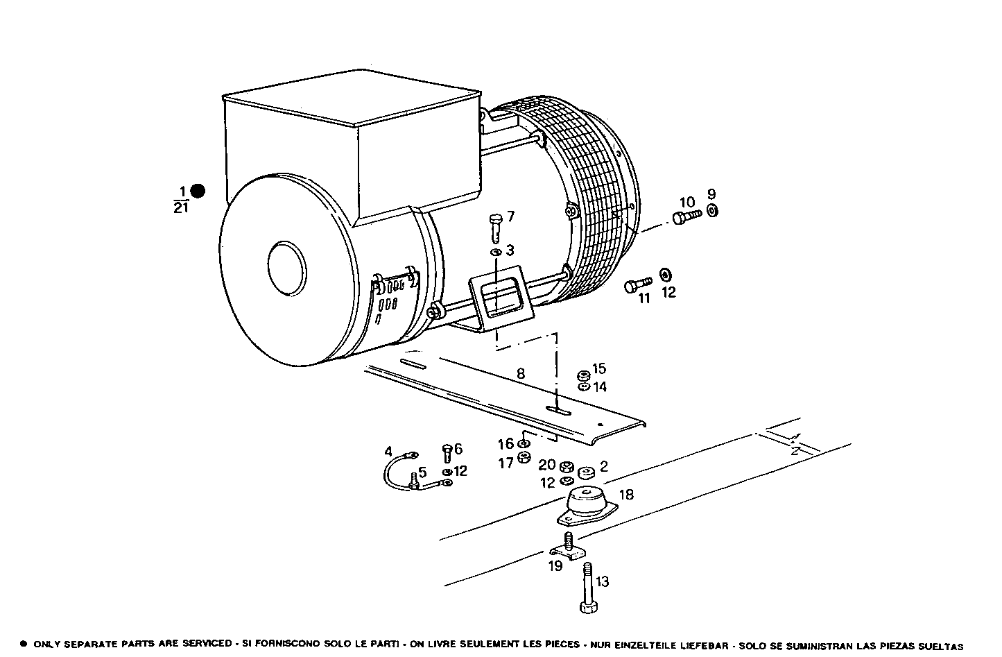 20-24KVA 50-60Hz - GE8031i06.05A906 GE8031i06 parts diagram