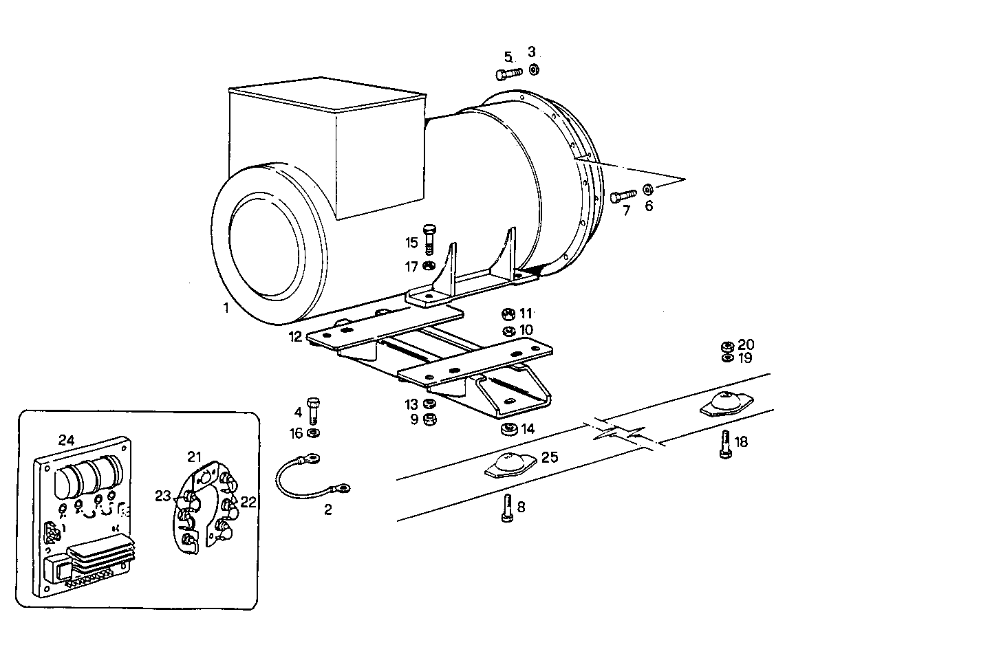 150KVA 50HZ - GE8361SRi25.00A70E GE8361SRi25 parts diagram