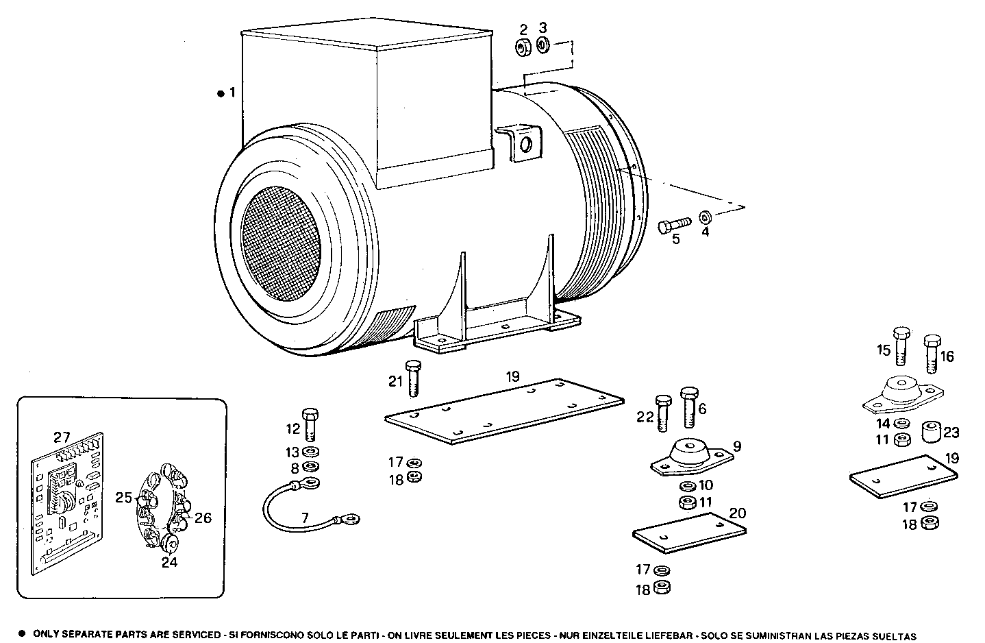 250KVA 50HZ - GE8210SRi25.00A955 GE8210SRI25 parts diagram