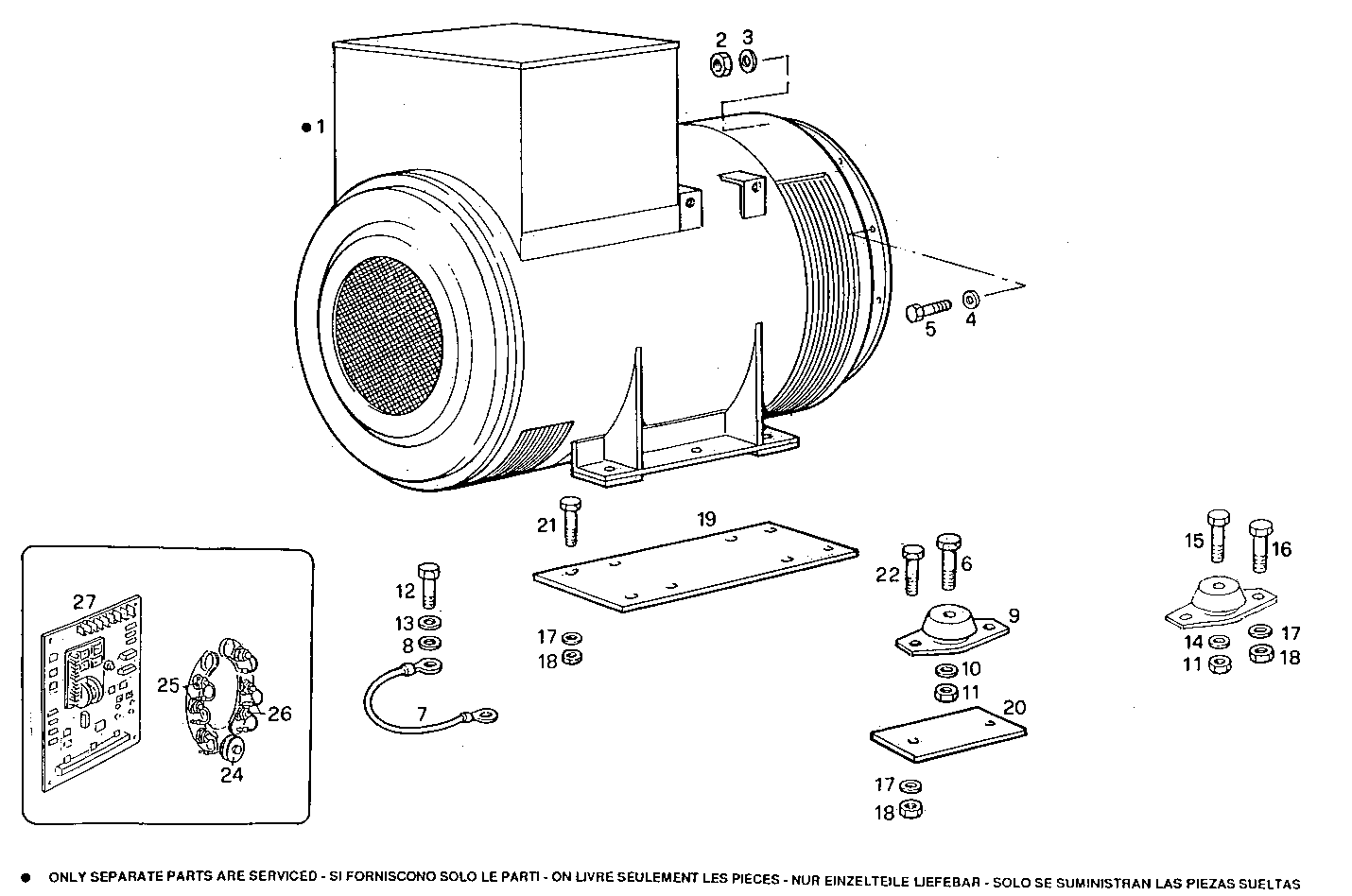 250KVA 60HZ - GE8210SRi25.00A955 GE8210SRI25 parts diagram