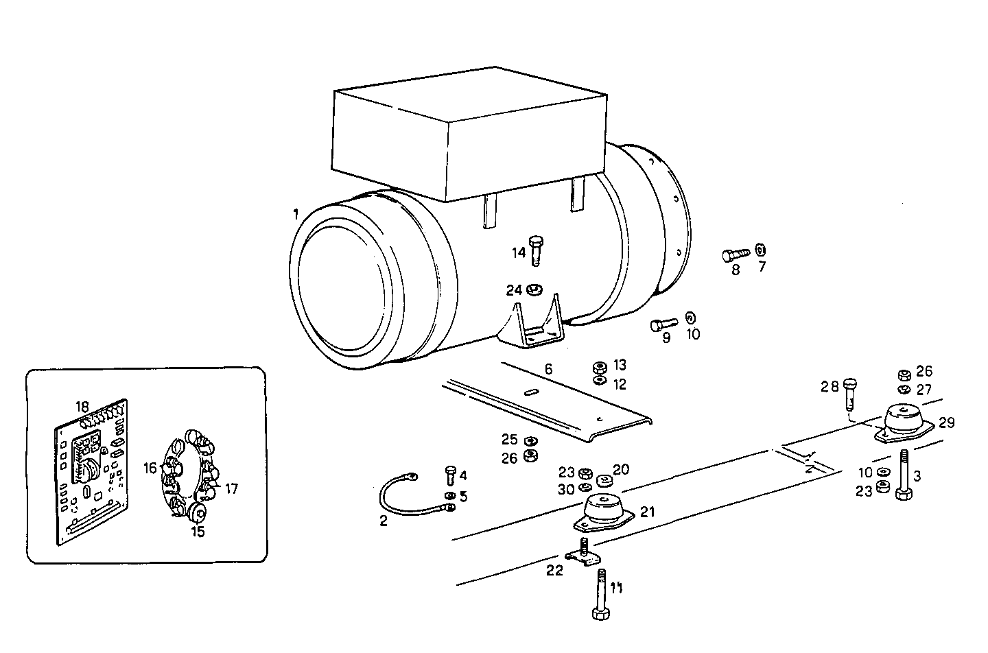 80-95KVA 50-60Hz - GE8061Si16.05A955 GE8061Si16 parts diagram